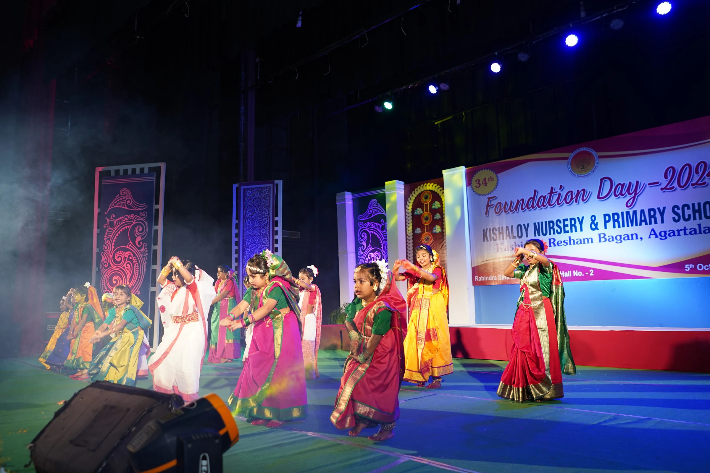 Students during a school programme