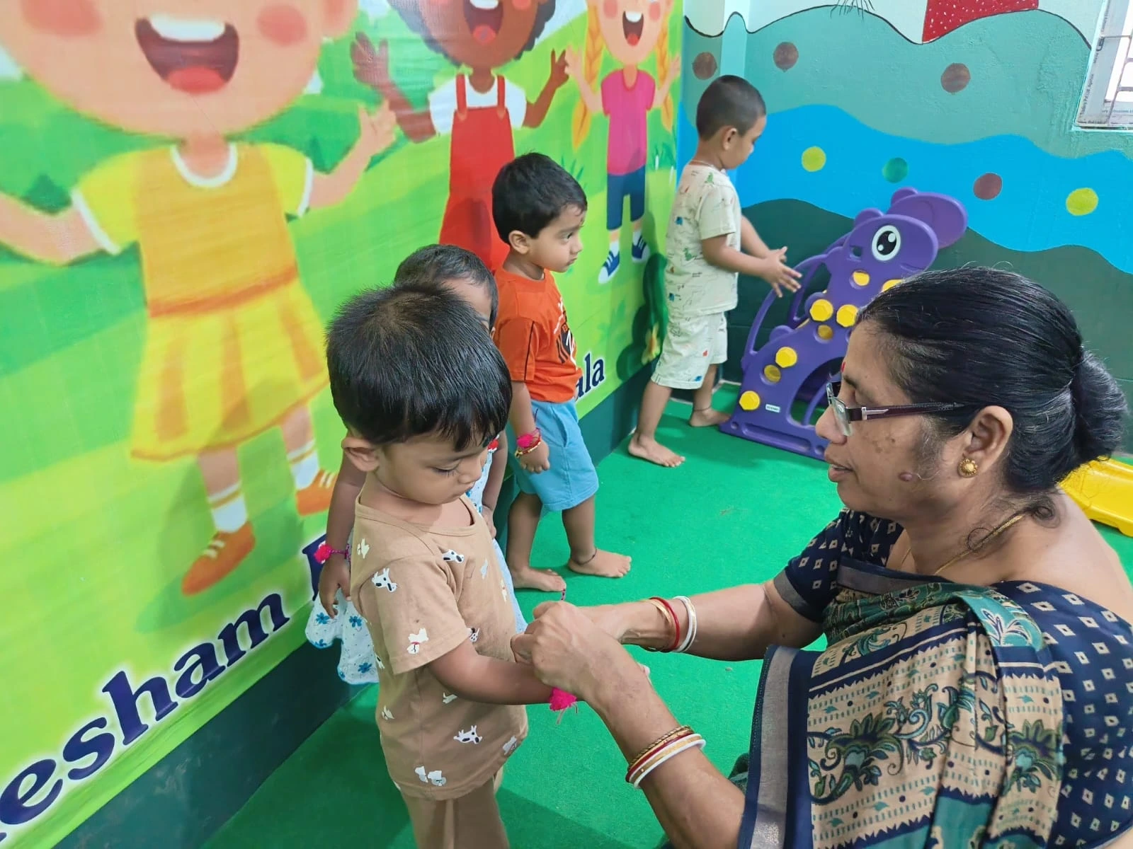 Early-years classroom care and activity