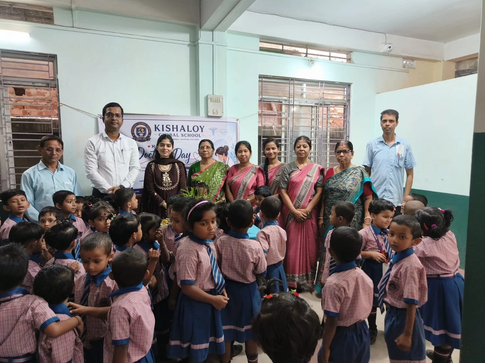 Doctor's Day celebration with students and teachers