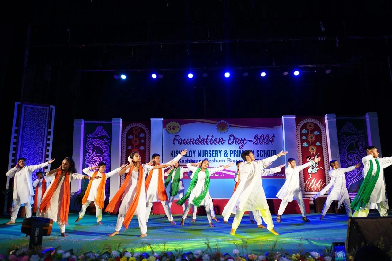 Students performing at the Annual Day celebration
