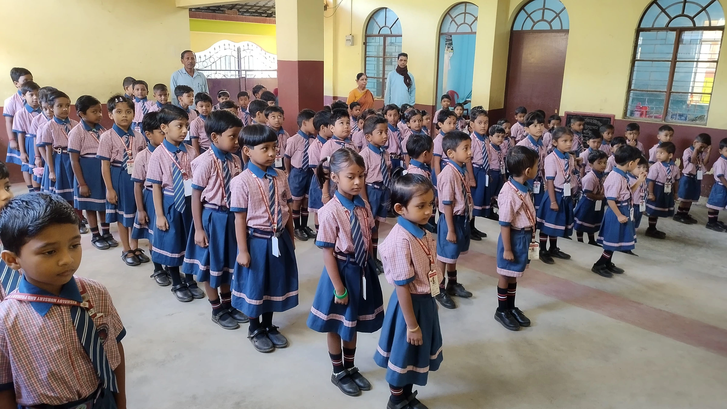 Students gathered for assembly