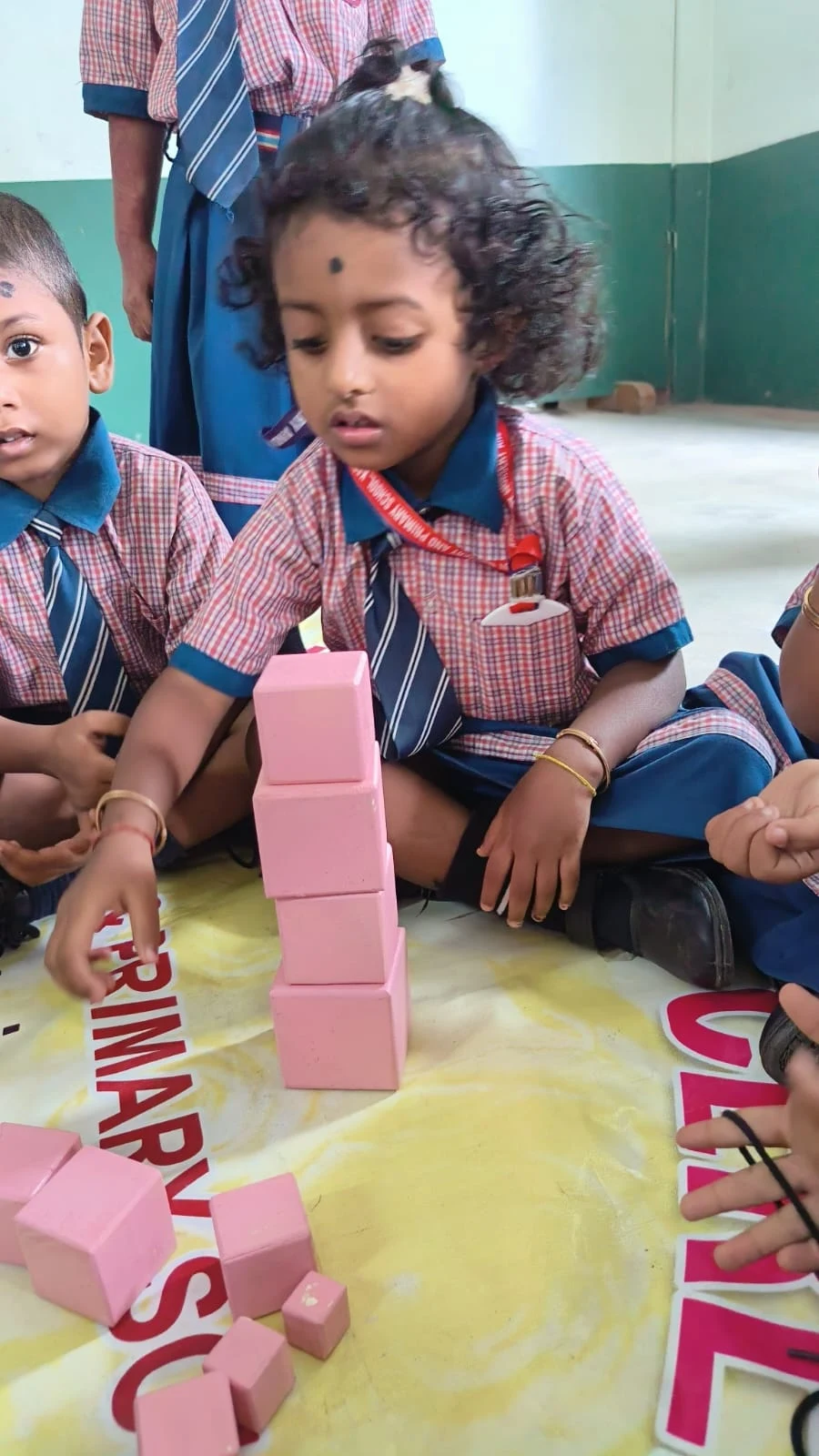 Play School learning activity with blocks