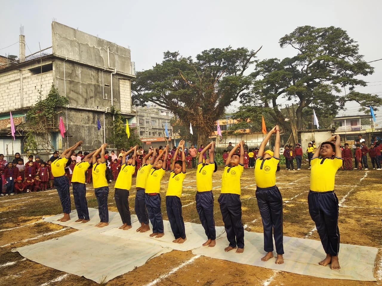 School sports celebration