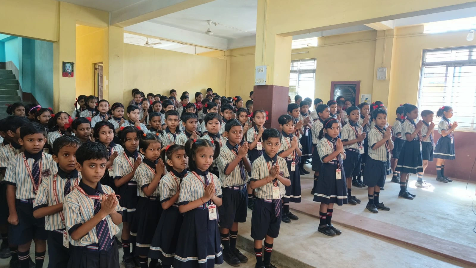 School assembly at Kishaloy Global School